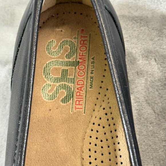 SAS Womens shoes size 7.5N Grey all day comfort loafers slip on - Picture 4 of 16